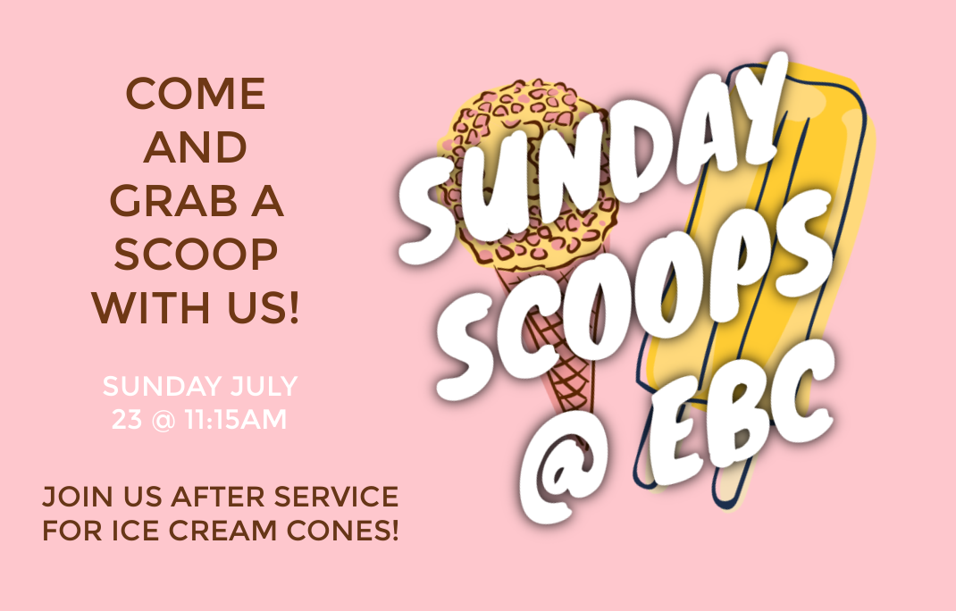 ice cream sunday scoops invite on pink background with ice cream and popsicle graphics