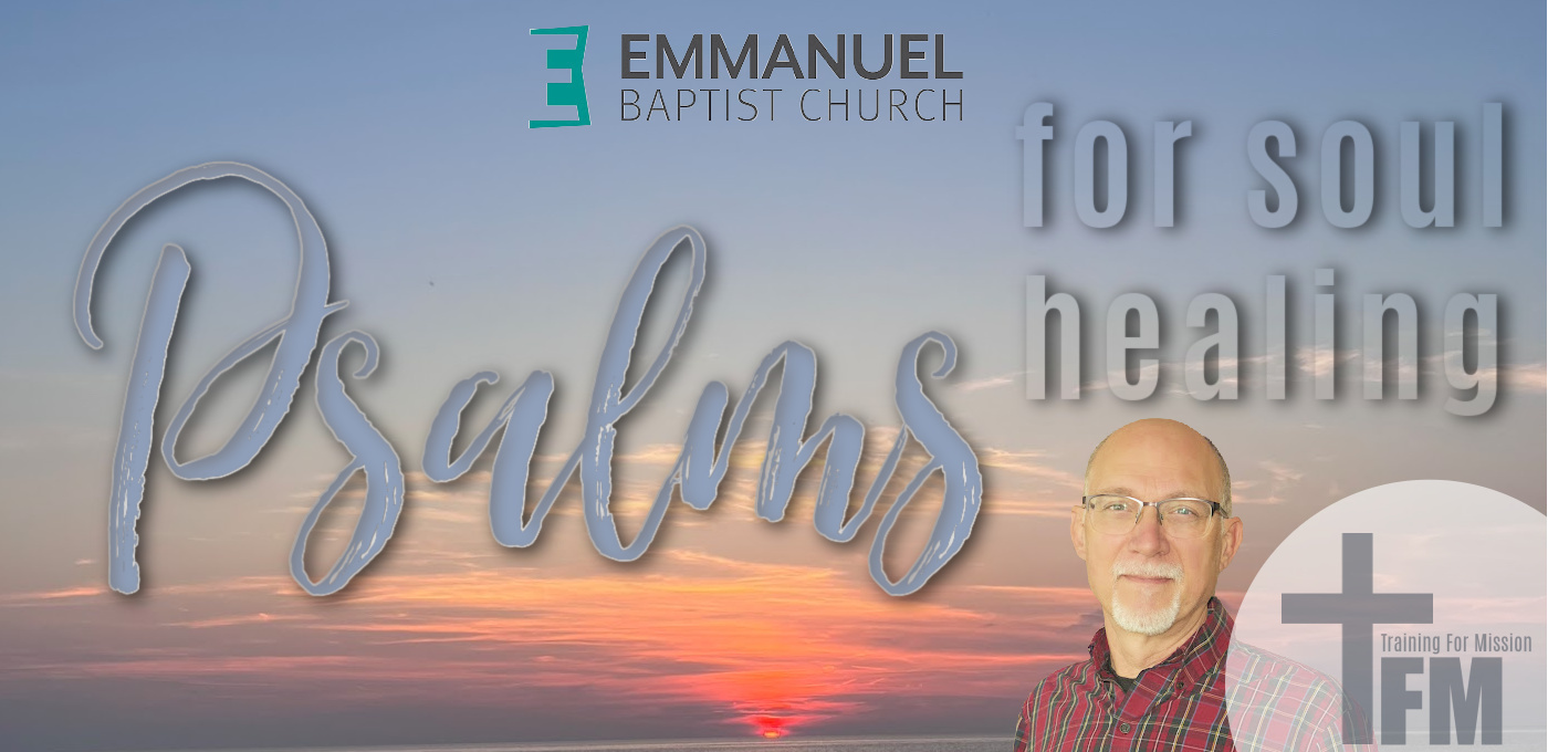 Sunset with clear letters and ebc logo and tfm logo with pastor tim profile