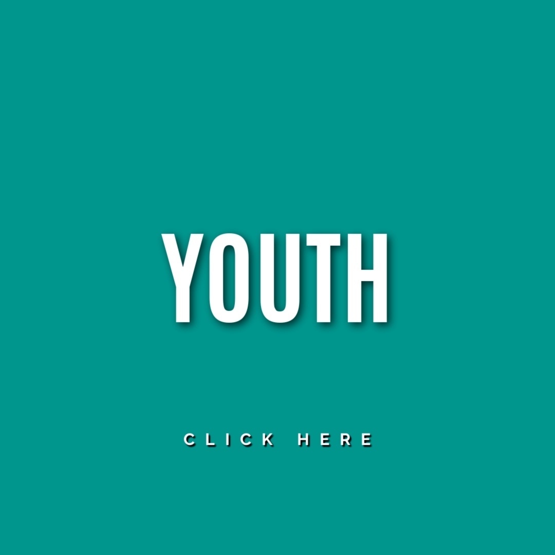 white lettering with teal background