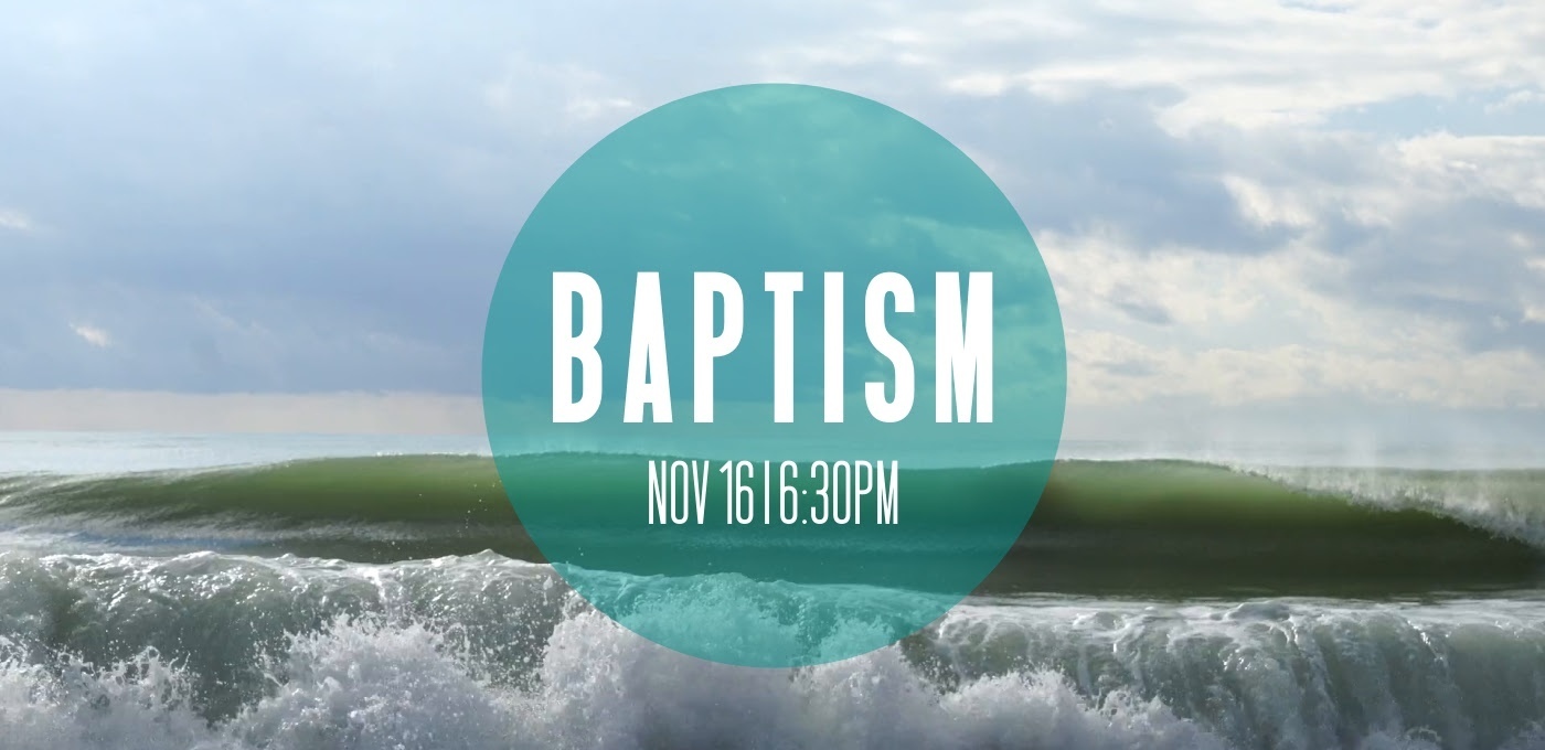 wave landscape with teal blue circle white lettering