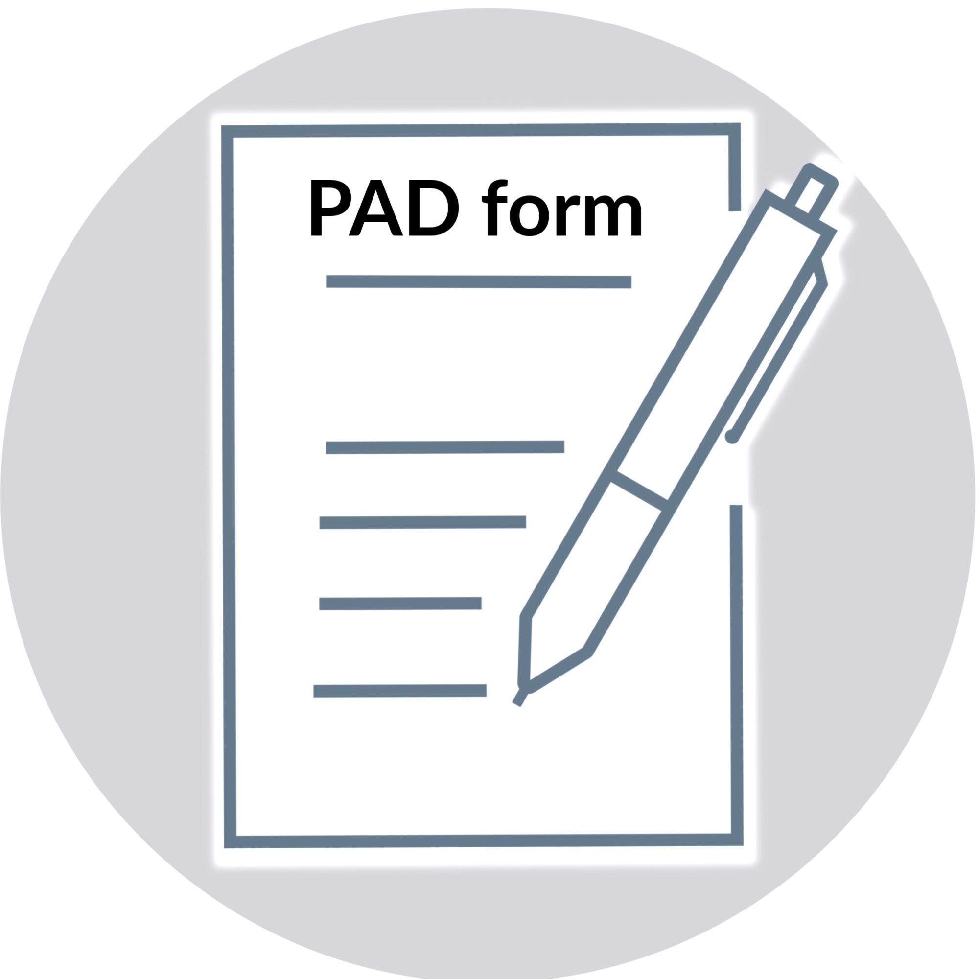 pad form