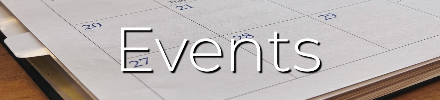 calendar with white lettering