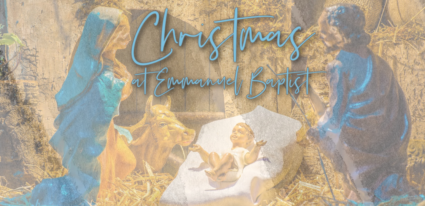 Christmas at EBC with manger scene